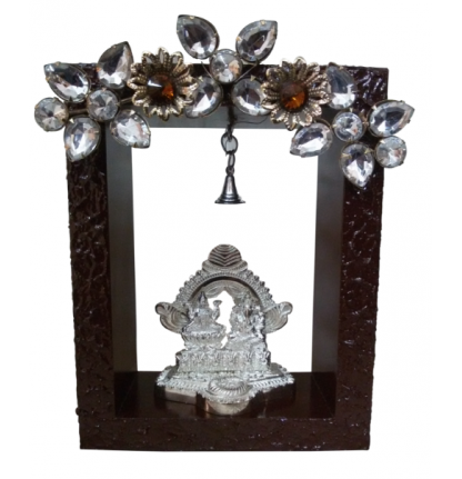 Lakshmi and Ganesha in Box Frame